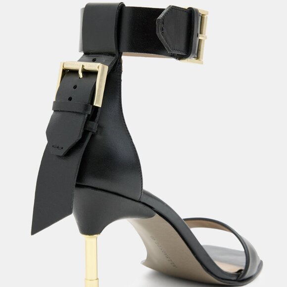 Noir Square Toe Heeled Sandal - Picture 3 of 3